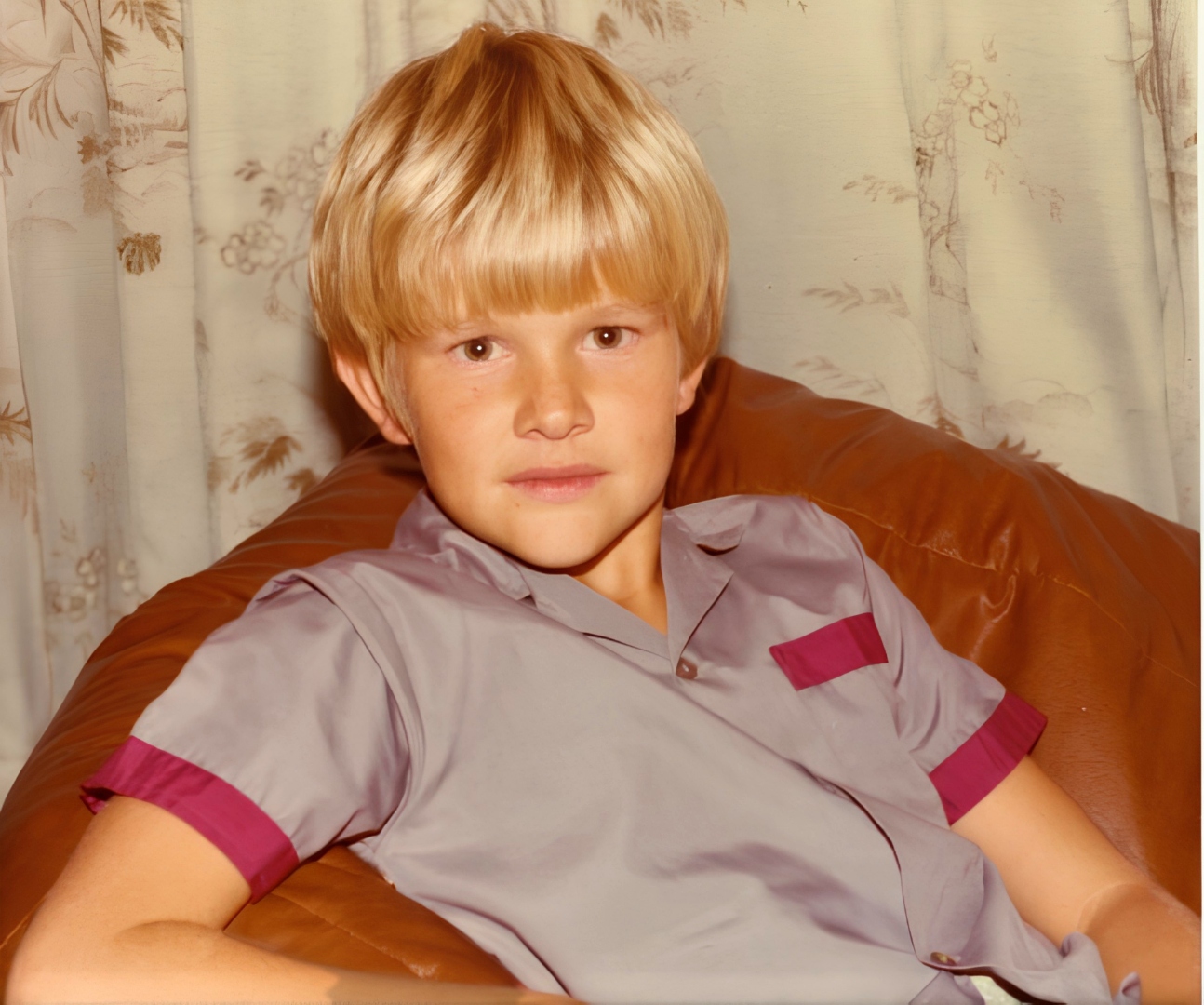 Craig Swanger as a young boy at Burleigh Heads